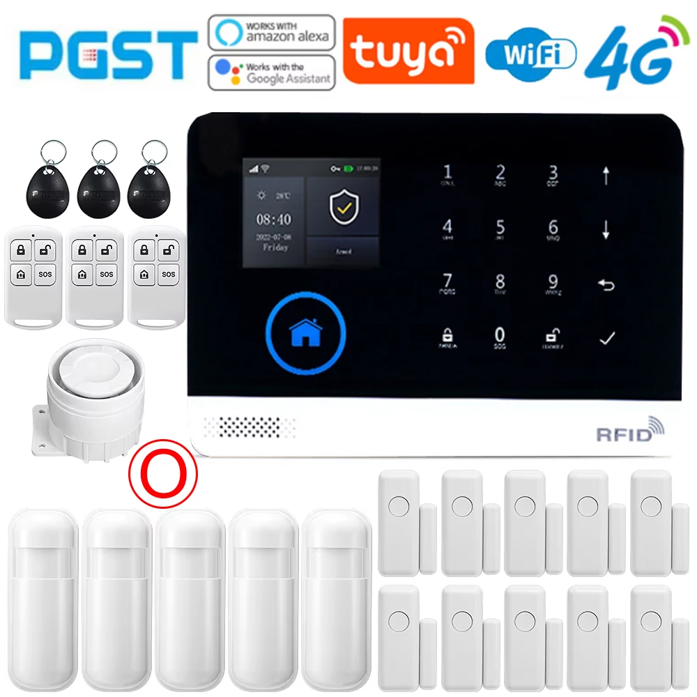 Sim Gsm Alarm - PGST Home Alarm System, WIFI Security