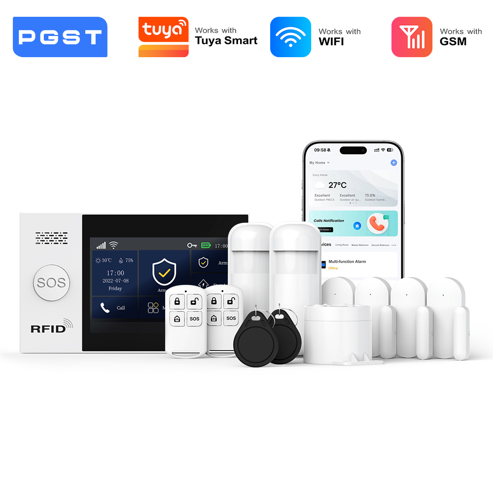 Sim Gsm Alarm - PGST PG-107 Tuya Không Dây WIFI