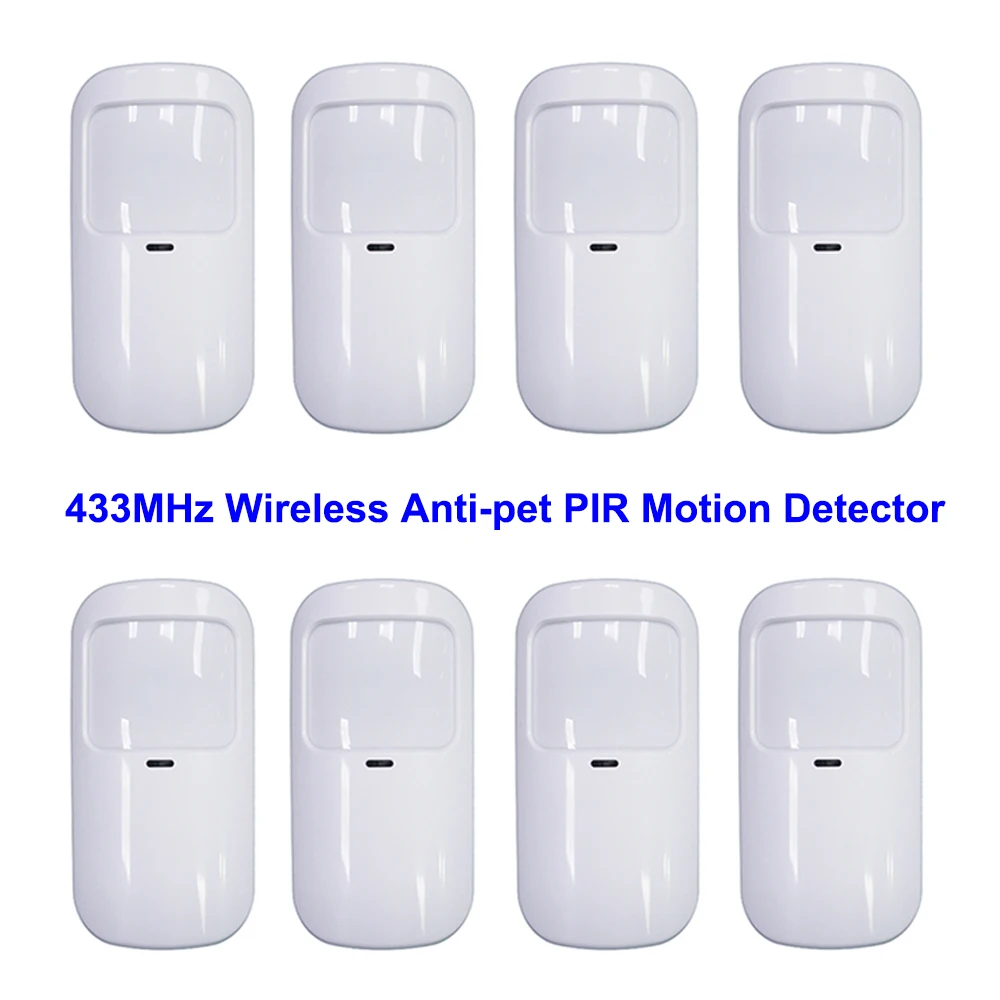 Home Security Essential - White Wireless 433MHz Infrared Detector PIR