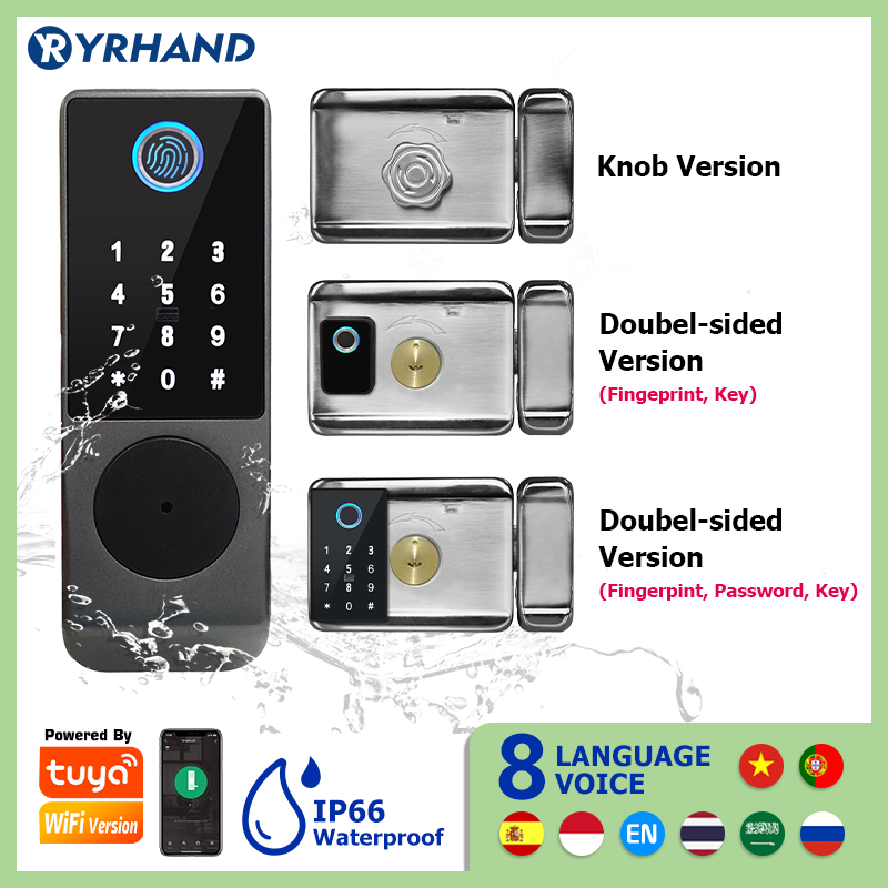 Home Security Tips - Tuya Smart lock Waterproof Wifi Double