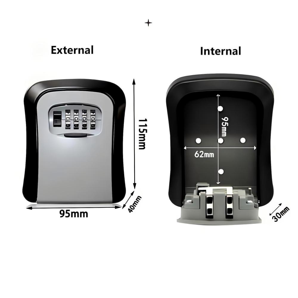 Wall Mount Key Lock Box 4 Digi - đánh giá và giá Home Security Essential