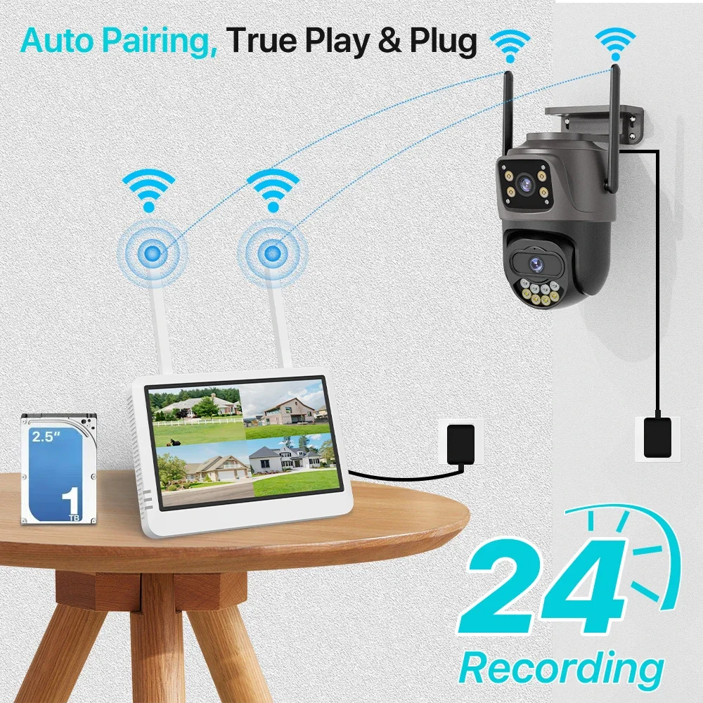 7 Inch 8CH 5MP WiFi NVR Securi - đánh giá và giá Home Security And Cameras