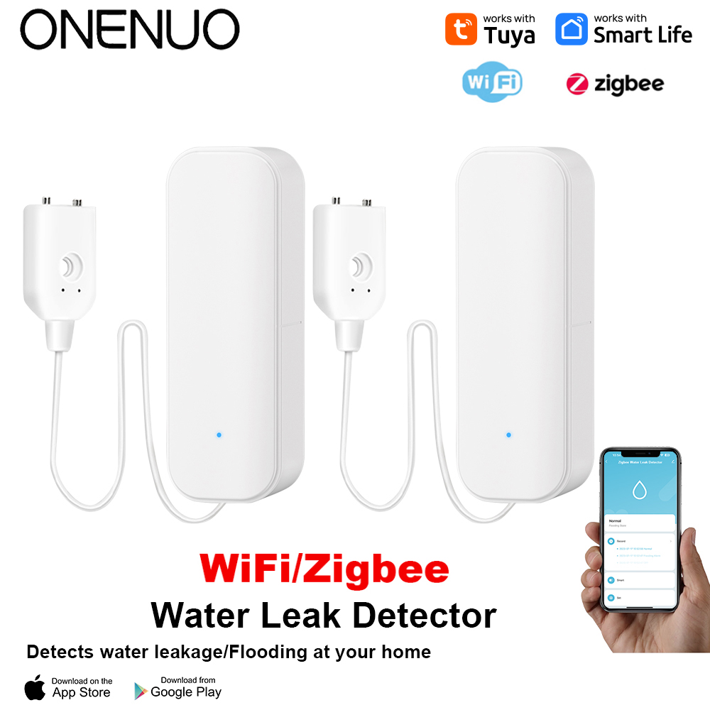WiFi/Zigbee Water Sensor Tuya  - đánh giá và giá Sim Gsm Alarm
