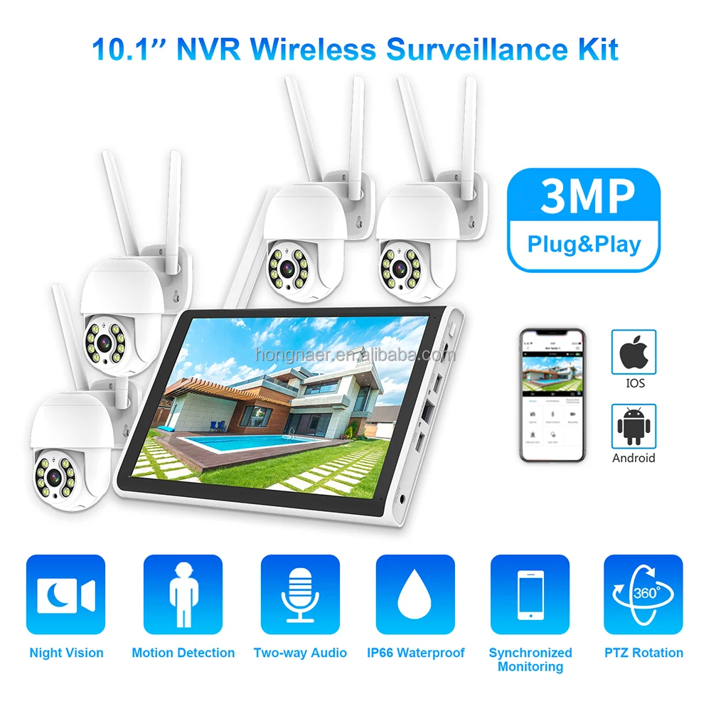 2026 Hongnaer 3MP 4 Channel Wi - đánh giá và giá Home Security And Cameras
