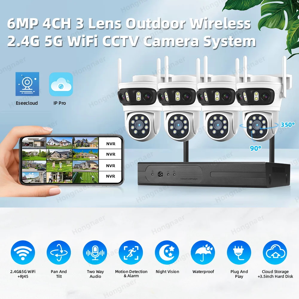 2026 Hongnaer 6MP 4CH 3 Lens 2 - đánh giá và giá Home Security And Cameras