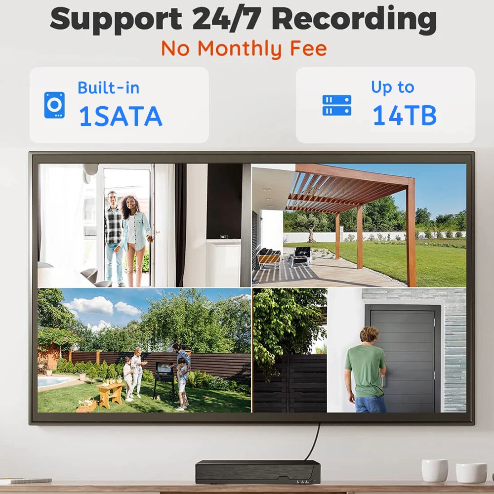 16CH 4K POE NVR (8MP/6MP/5MP/4 - đánh giá và giá Home Security And Cameras