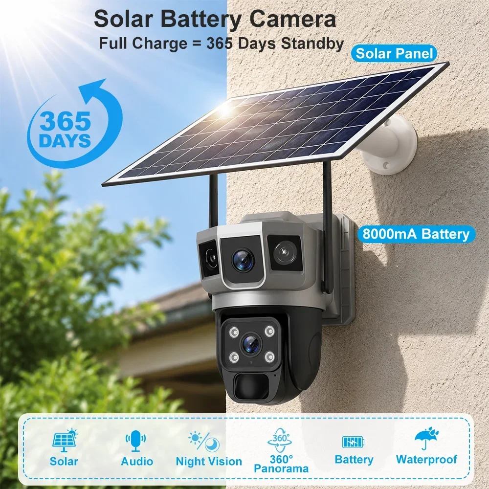 V380 4K 3 Screens 4G Camera So - đánh giá và giá Home Security Tips