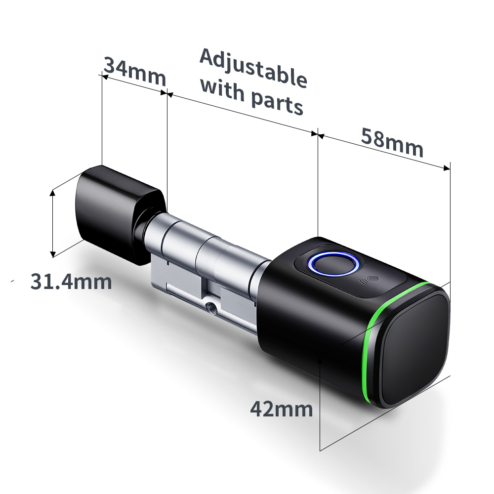 Smart Cylinder Lock Tuya 60-90 - đánh giá và giá Home Security Tips
